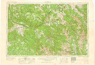 Leadville Colorado Historical topographic map, 1:250000 scale, 1 X 2 Degree, Year 1960