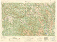 Leadville Colorado Historical topographic map, 1:250000 scale, 1 X 2 Degree, Year 1959