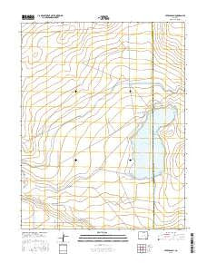 Lewis Ranch Colorado Current topographic map, 1:24000 scale, 7.5 X 7.5 Minute, Year 2016