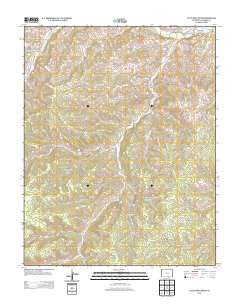 Little Pine Canyon Colorado Historical topographic map, 1:24000 scale, 7.5 X 7.5 Minute, Year 2013