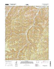 Little Pine Canyon Colorado Current topographic map, 1:24000 scale, 7.5 X 7.5 Minute, Year 2016