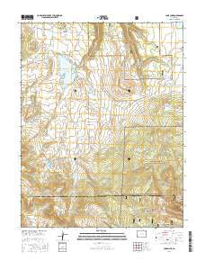 Lone Cone Colorado Current topographic map, 1:24000 scale, 7.5 X 7.5 Minute, Year 2016