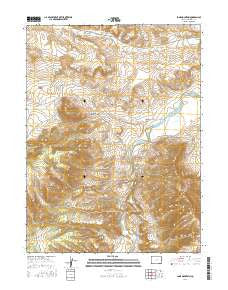 Lone Mountain Colorado Current topographic map, 1:24000 scale, 7.5 X 7.5 Minute, Year 2016
