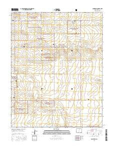 Lone Rock Colorado Current topographic map, 1:24000 scale, 7.5 X 7.5 Minute, Year 2016