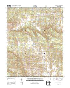 Lonetree Canyon Colorado Historical topographic map, 1:24000 scale, 7.5 X 7.5 Minute, Year 2013