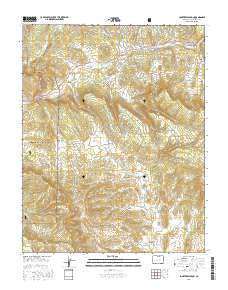Lonetree Canyon Colorado Current topographic map, 1:24000 scale, 7.5 X 7.5 Minute, Year 2016