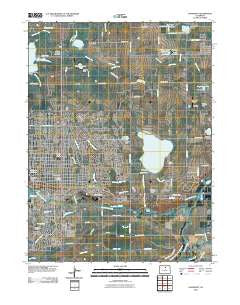 Longmont Colorado Historical topographic map, 1:24000 scale, 7.5 X 7.5 Minute, Year 2010