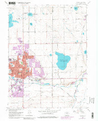 Longmont Colorado Historical topographic map, 1:24000 scale, 7.5 X 7.5 Minute, Year 1968