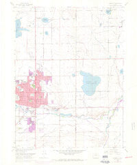 Longmont Colorado Historical topographic map, 1:24000 scale, 7.5 X 7.5 Minute, Year 1968
