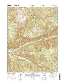 Lost Park Colorado Current topographic map, 1:24000 scale, 7.5 X 7.5 Minute, Year 2016