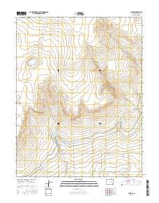 Lubers Colorado Current topographic map, 1:24000 scale, 7.5 X 7.5 Minute, Year 2016