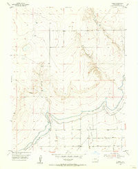 Lubers Colorado Historical topographic map, 1:24000 scale, 7.5 X 7.5 Minute, Year 1955