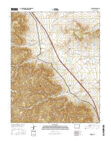 Ludlow Colorado Current topographic map, 1:24000 scale, 7.5 X 7.5 Minute, Year 2016