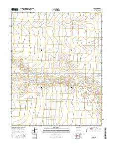 Lycan Colorado Current topographic map, 1:24000 scale, 7.5 X 7.5 Minute, Year 2016