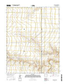 Lycan SE Colorado Current topographic map, 1:24000 scale, 7.5 X 7.5 Minute, Year 2016