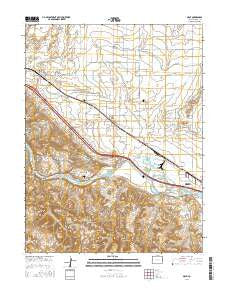 Mack Colorado Current topographic map, 1:24000 scale, 7.5 X 7.5 Minute, Year 2016