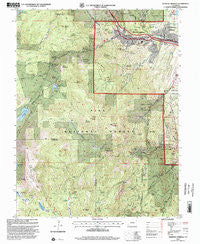 Manitou Springs Colorado Historical topographic map, 1:24000 scale, 7.5 X 7.5 Minute, Year 1994