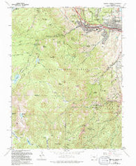 Manitou Springs Colorado Historical topographic map, 1:24000 scale, 7.5 X 7.5 Minute, Year 1961