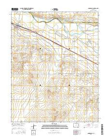 Manzanola Colorado Current topographic map, 1:24000 scale, 7.5 X 7.5 Minute, Year 2016