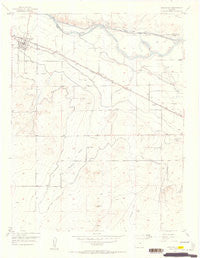 Manzanola Colorado Historical topographic map, 1:24000 scale, 7.5 X 7.5 Minute, Year 1954