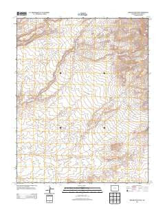 Mariano Wash West Colorado Historical topographic map, 1:24000 scale, 7.5 X 7.5 Minute, Year 2013