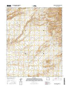 Mariano Wash West Colorado Current topographic map, 1:24000 scale, 7.5 X 7.5 Minute, Year 2016