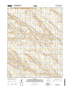 Matheson SW Colorado Current topographic map, 1:24000 scale, 7.5 X 7.5 Minute, Year 2016