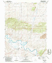 Maybell Colorado Historical topographic map, 1:24000 scale, 7.5 X 7.5 Minute, Year 1986