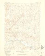 Maybell Colorado Historical topographic map, 1:62500 scale, 15 X 15 Minute, Year 1958