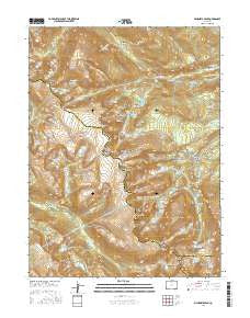McHenrys Peak Colorado Current topographic map, 1:24000 scale, 7.5 X 7.5 Minute, Year 2016