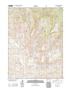 McInturf Mesa Colorado Historical topographic map, 1:24000 scale, 7.5 X 7.5 Minute, Year 2013