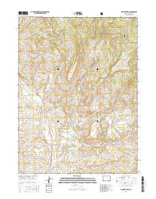 McInturf Mesa Colorado Current topographic map, 1:24000 scale, 7.5 X 7.5 Minute, Year 2016