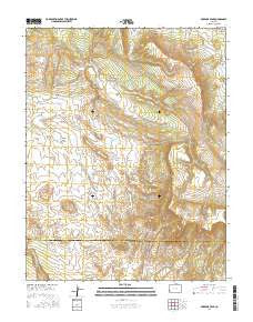 McKenna Peak Colorado Current topographic map, 1:24000 scale, 7.5 X 7.5 Minute, Year 2016
