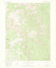 Mc Curdy Mountain Colorado Historical topographic map, 1:24000 scale, 7.5 X 7.5 Minute, Year 1956