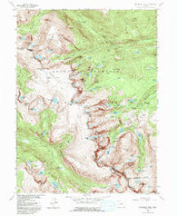 Mc Henrys Peak Colorado Historical topographic map, 1:24000 scale, 7.5 X 7.5 Minute, Year 1957