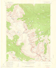 Mc Henrys Peak Colorado Historical topographic map, 1:24000 scale, 7.5 X 7.5 Minute, Year 1957