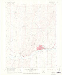 Meeker Colorado Historical topographic map, 1:24000 scale, 7.5 X 7.5 Minute, Year 1966
