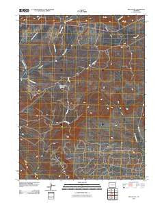 Mellen Hill Colorado Historical topographic map, 1:24000 scale, 7.5 X 7.5 Minute, Year 2010