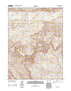 Mellen Hill Colorado Historical topographic map, 1:24000 scale, 7.5 X 7.5 Minute, Year 2013