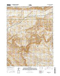 Mellen Hill Colorado Current topographic map, 1:24000 scale, 7.5 X 7.5 Minute, Year 2016