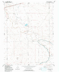 Meredith Hill Colorado Historical topographic map, 1:24000 scale, 7.5 X 7.5 Minute, Year 1954