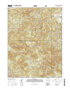 Meridian Hill Colorado Current topographic map, 1:24000 scale, 7.5 X 7.5 Minute, Year 2016