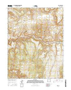 Mesa Colorado Current topographic map, 1:24000 scale, 7.5 X 7.5 Minute, Year 2016
