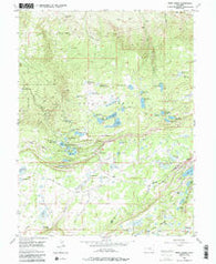 Mesa Lakes Colorado Historical topographic map, 1:24000 scale, 7.5 X 7.5 Minute, Year 1955