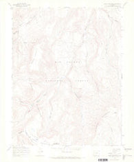 Mesa Mountain Colorado Historical topographic map, 1:24000 scale, 7.5 X 7.5 Minute, Year 1967