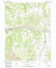 Mesa Colorado Historical topographic map, 1:24000 scale, 7.5 X 7.5 Minute, Year 1955