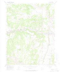 Mesa Colorado Historical topographic map, 1:24000 scale, 7.5 X 7.5 Minute, Year 1955