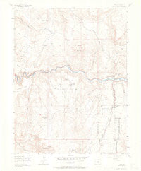 Mesa Colorado Historical topographic map, 1:24000 scale, 7.5 X 7.5 Minute, Year 1955