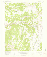 Mesa Colorado Historical topographic map, 1:24000 scale, 7.5 X 7.5 Minute, Year 1955