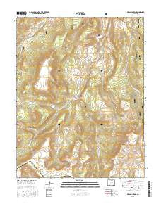 Mesa Mountain Colorado Current topographic map, 1:24000 scale, 7.5 X 7.5 Minute, Year 2016